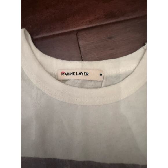 Marine Layer NWOT Ivory Summer Dreams Graphic Super Soft Women’s Tee size Medium - Picture 9 of 12